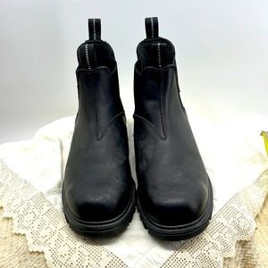 Men’s WOLVERINE Black Leather EPX Romeo Safety Toe boots, Size 12